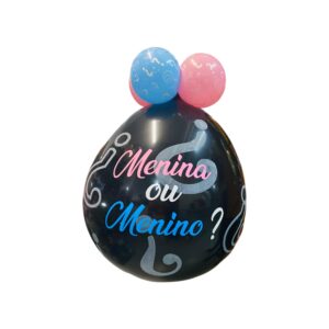 Balão Revelação Menino ou Menina | Chá Revelação com Balão Gigante Personalizado