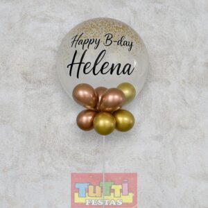 Balão Bubble Personalizado com Nome – Gás Hélio – Curitiba