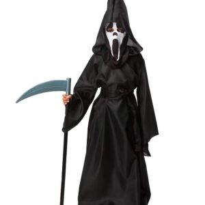 Fantasia Infantil Ceifador com Máscara e Foice – Halloween Terror