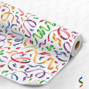 TNT Estampado Carnaval Serpentina 1,40m – Venda por Metro