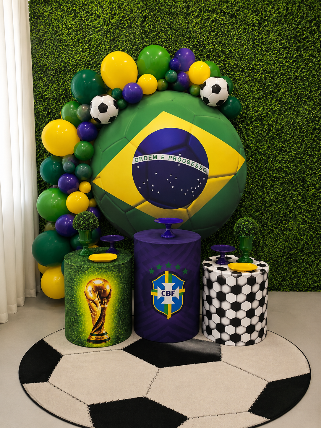 decoração de festa bandeira do brasil