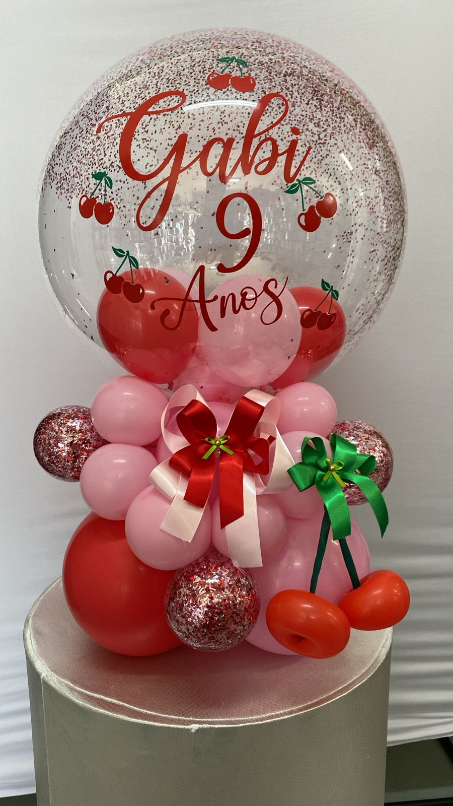 đ Bubble Cereja Personalizado