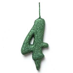 Vela de Aniversário Estilo Premium Verde – Poli Fest