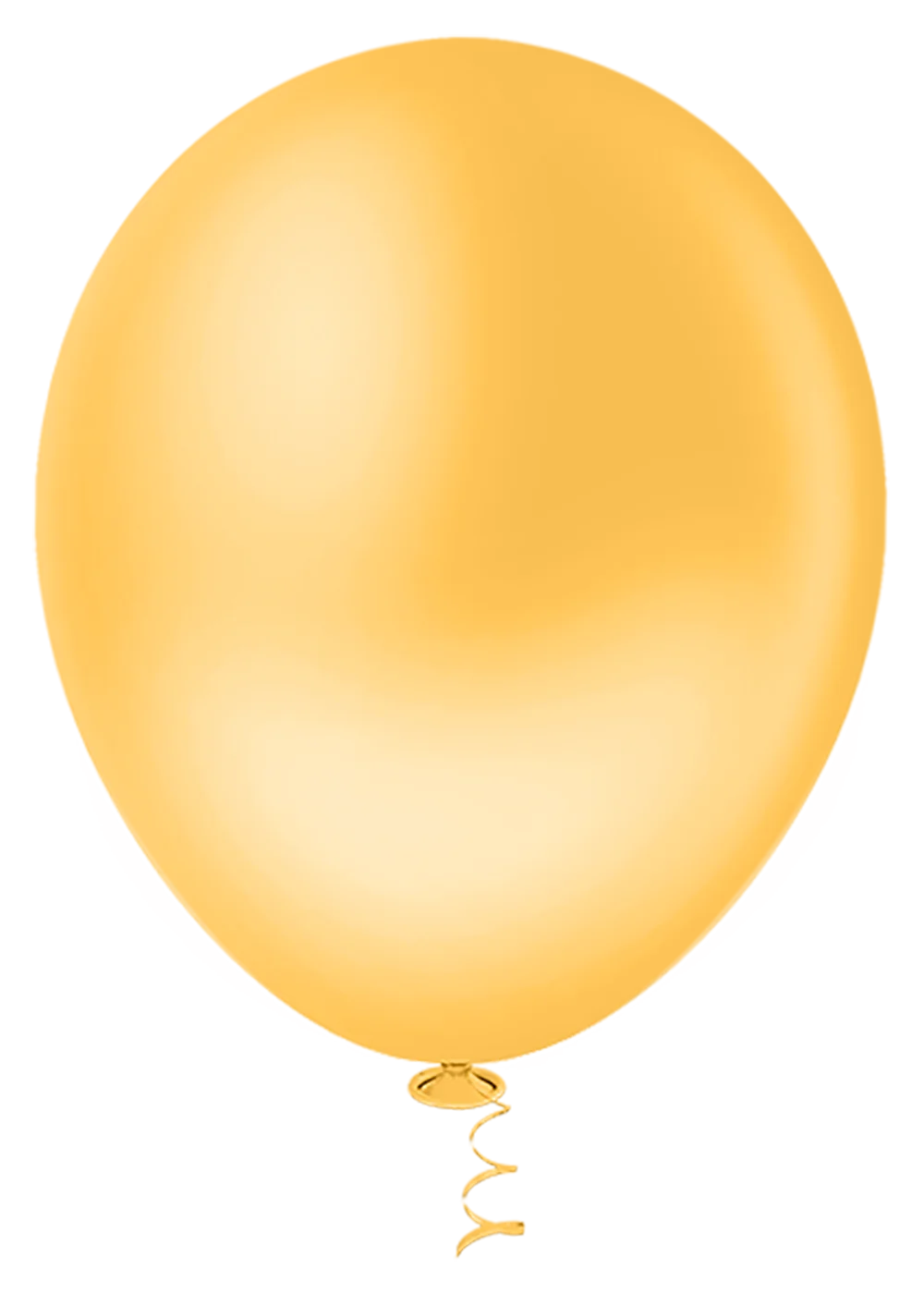 Balão Pic Pic Granfesta nº 9 – Liso Redondo – Amarelo Papaya