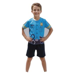 Fantasia Conjunto Policial Americano Infantil