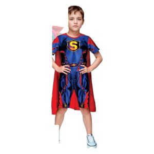 Fantasia Macacão Super Guri Infantil Curto