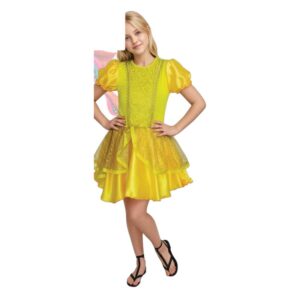 Fantasia Vestido Princesa Amarela Adulto