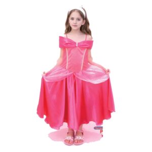 Fantasia Vestido Princesa Pink Infantil