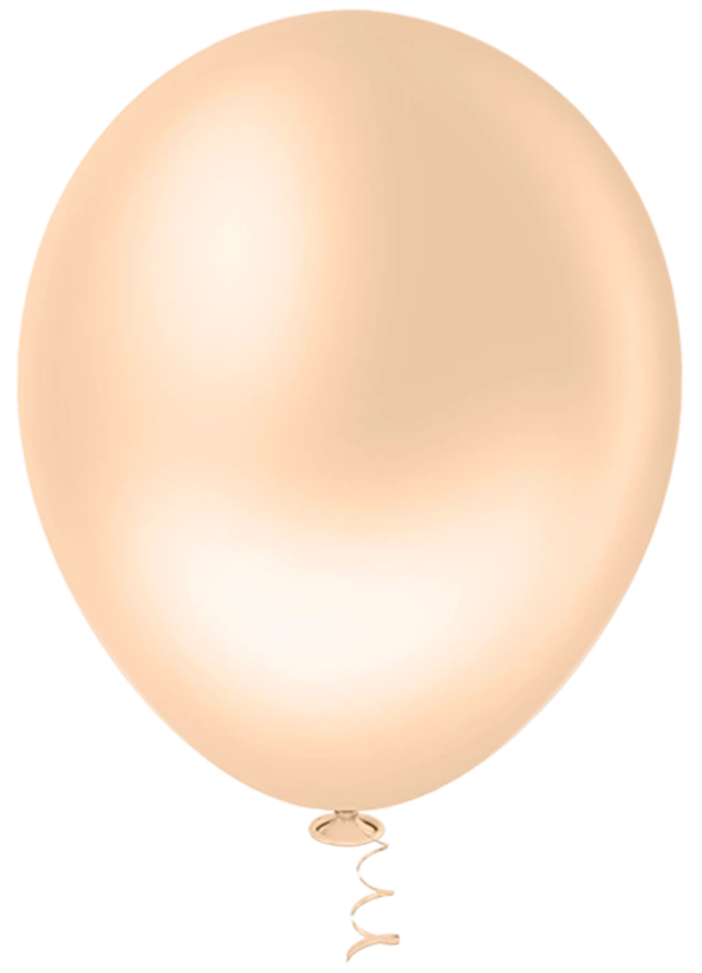 Balão Pic Pic Granfesta nº 9 – Liso Redondo – Bege