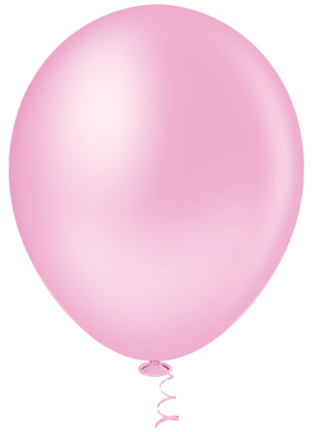 Balão Pic Pic nº 12 – Liso Redondo – Rosa Baby