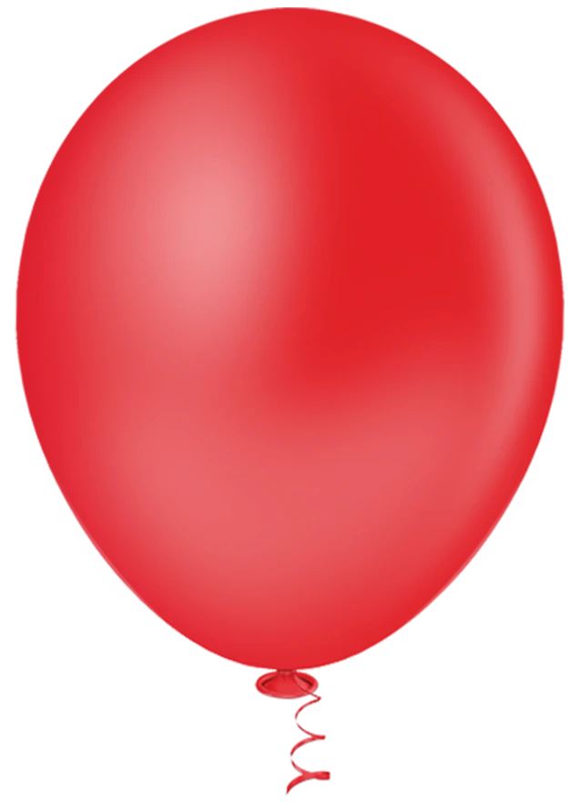 Balão Pic Pic nº 12 – Liso Redondo – Vermelho